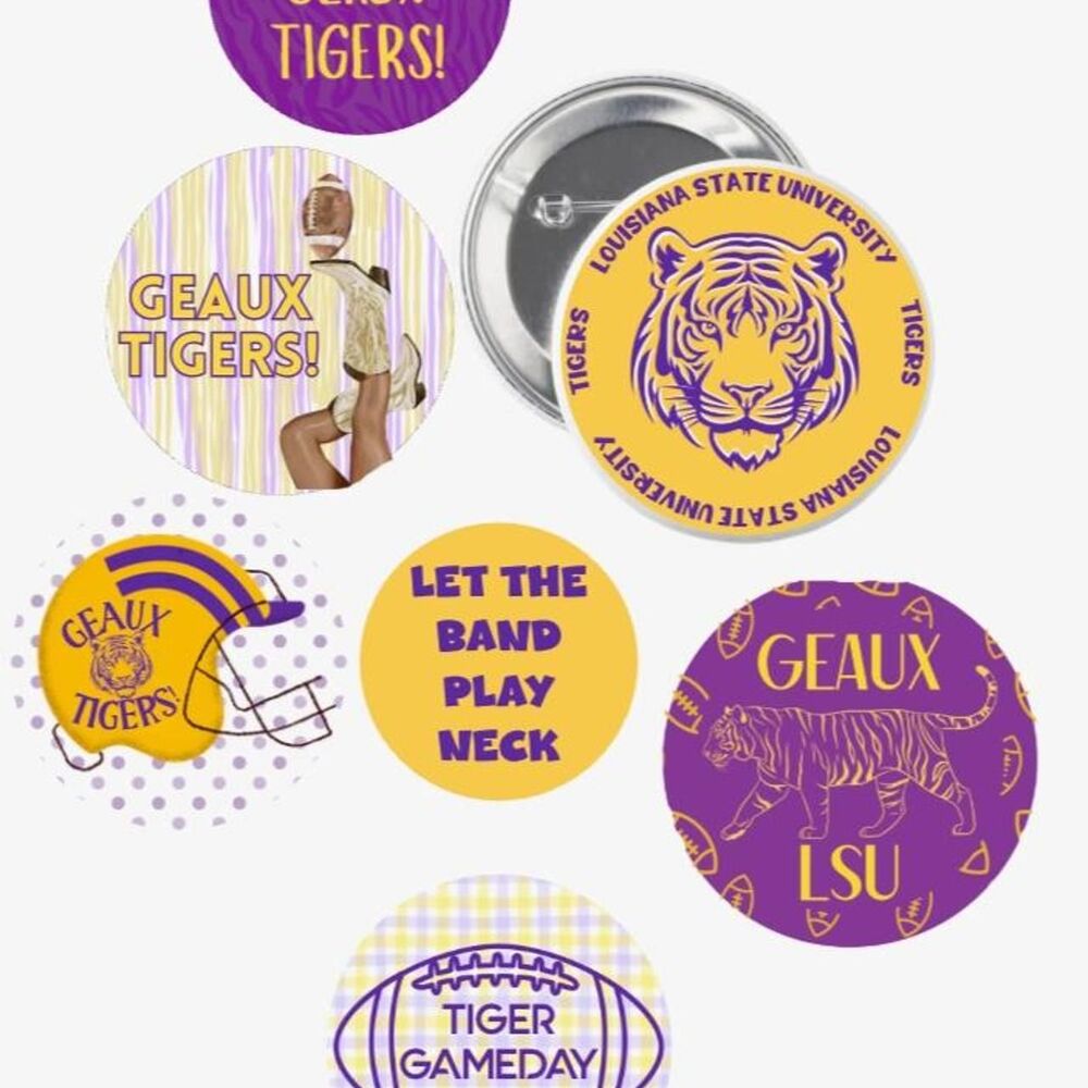 LSU football gameday pins